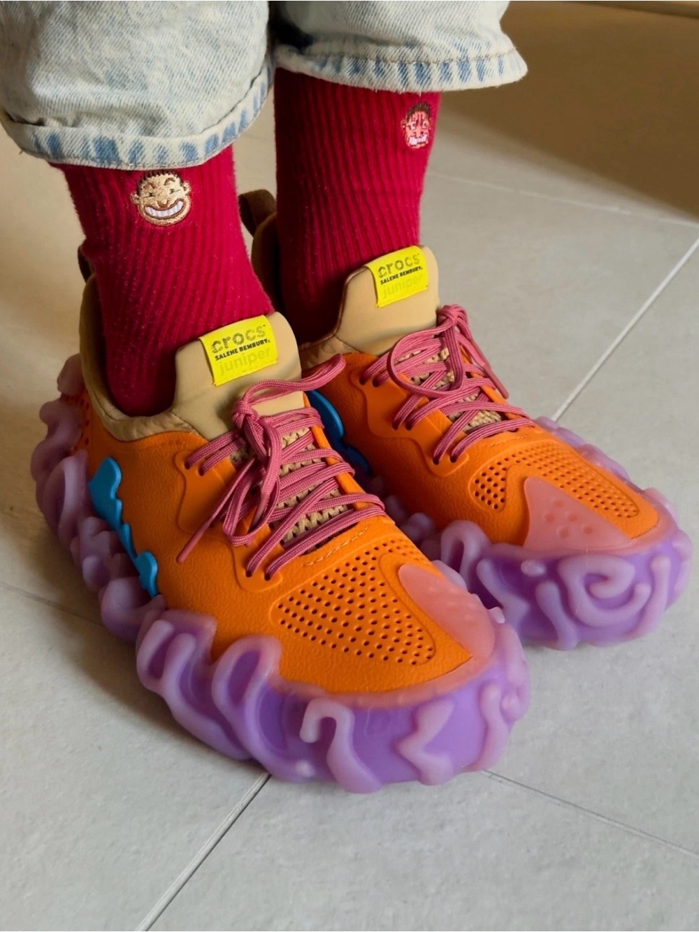 Crocs Juniper Orange & Purple Cloudwave Sneaker